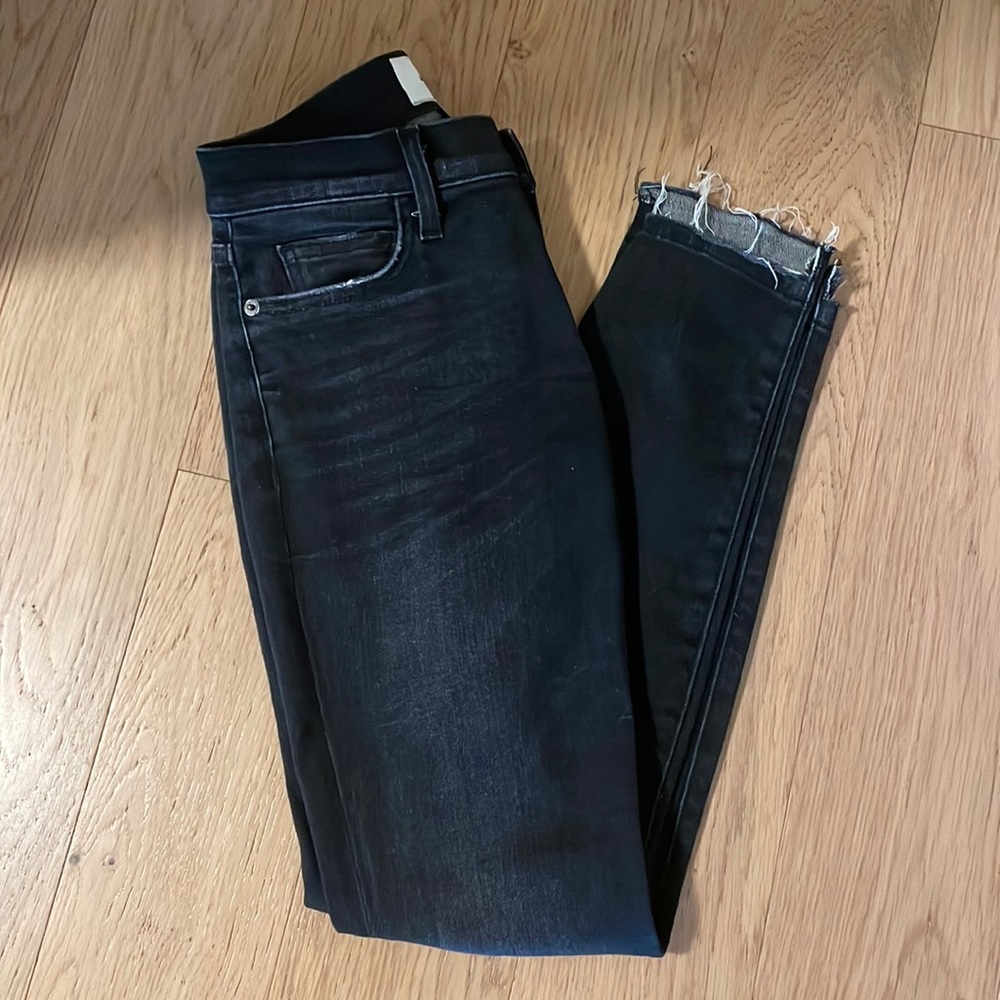 Current/Elliott cropped low rise ankle jeans